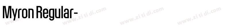 Myron Regular字体转换